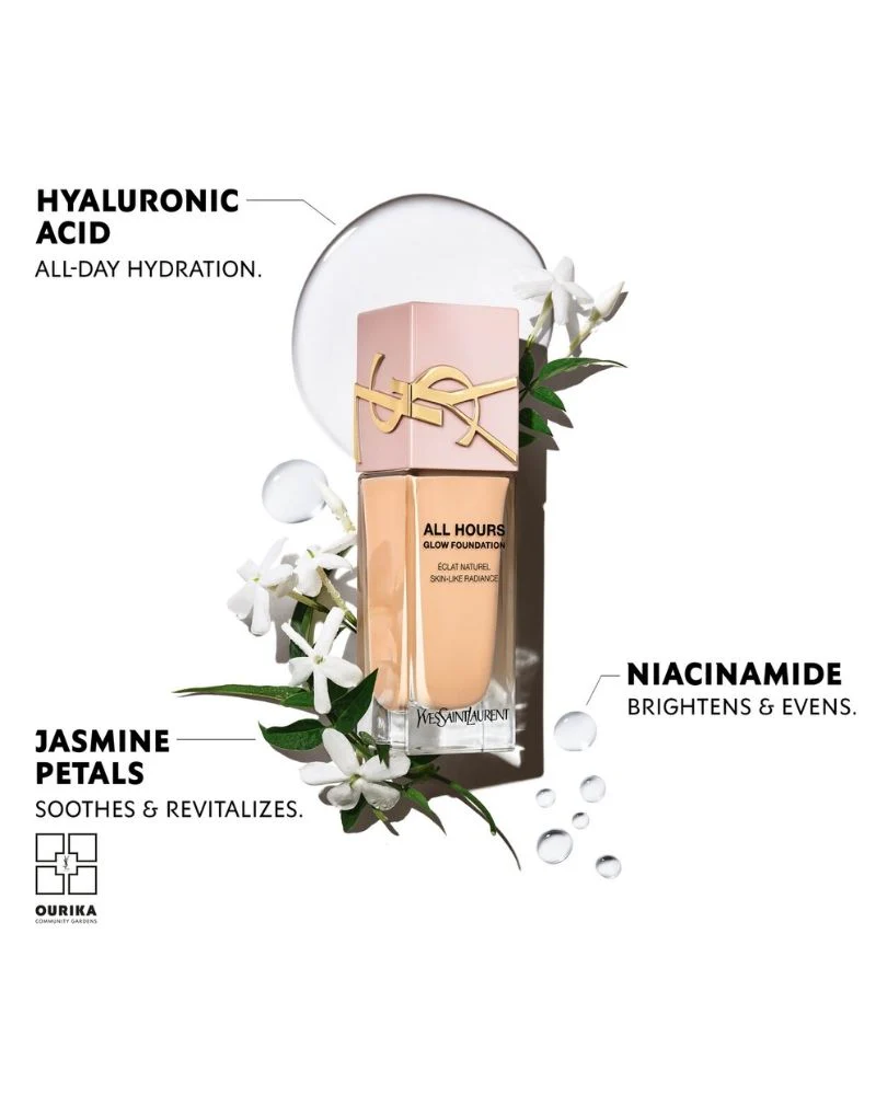 YSL All Hours Glow Foundation- Shade: Light Neutral 1 - Image 3
