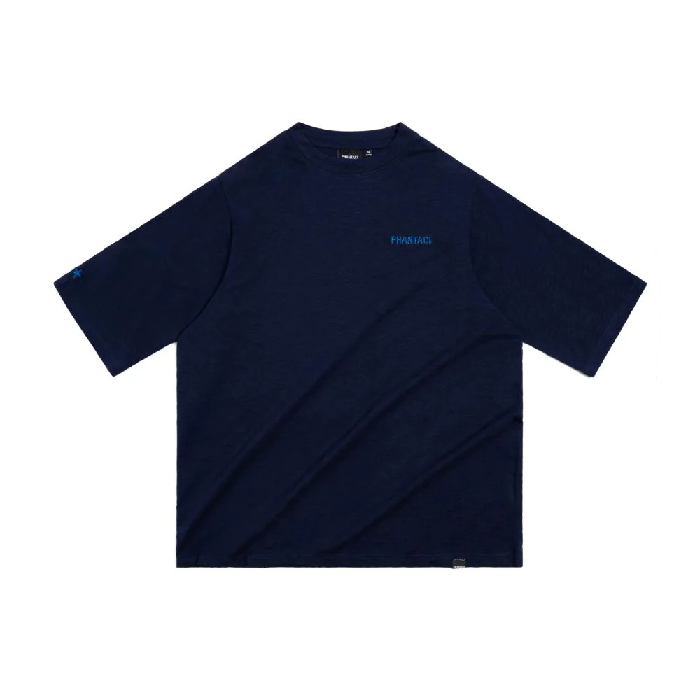 Phantaci Basic Phc Slub Big Tee Navy Size S