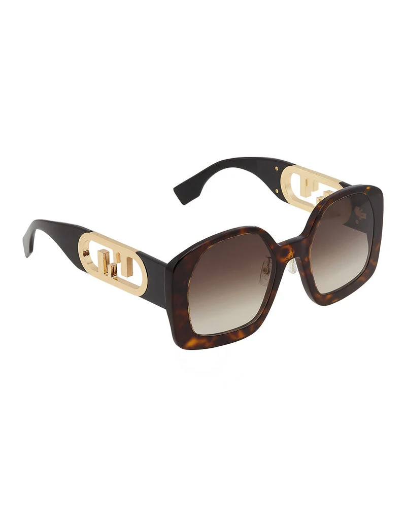FENDI Gradient Brown Butterfly Ladies Sunglasses - Image 3