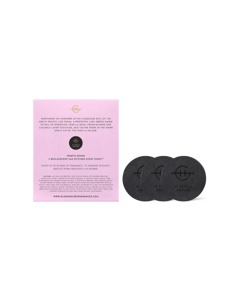 3 Replacement Scent Disks for Car Diffuser - A Tahaa Affair - Image 2