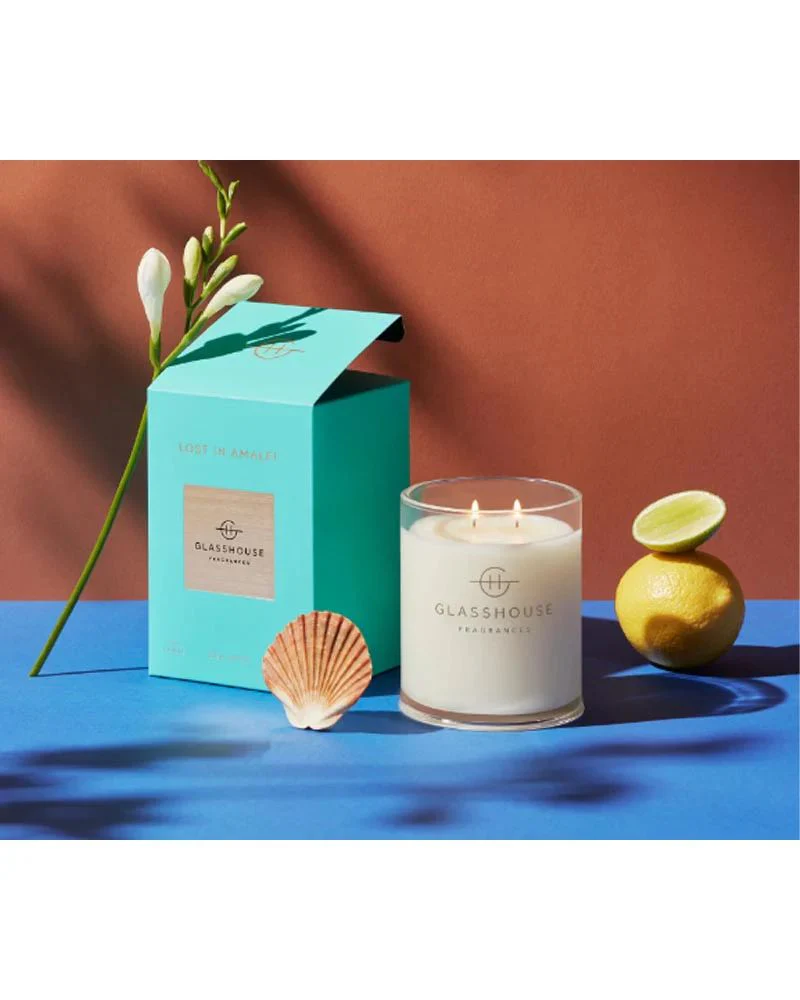 LOST IN AMALFI SEA MIST 380g Triple Scented Soy Candle - Image 3