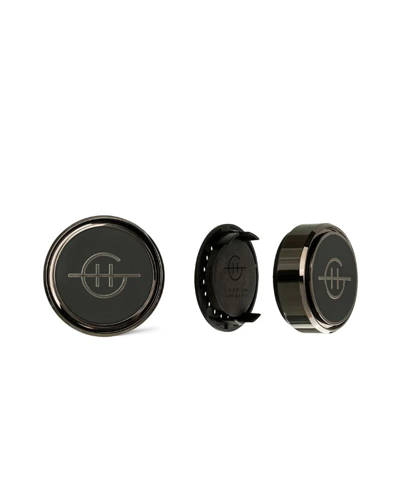 Black Car Diffuser With 1 Replacement Scent Disk - Lost In Amalfi - Image 2