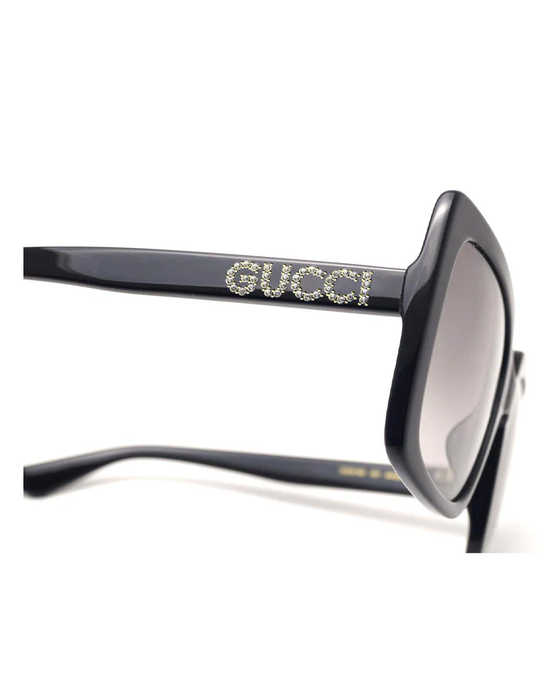 Sunglasses Gucci GG0418S 001 54-20 Black Medium Gradient - Image 2