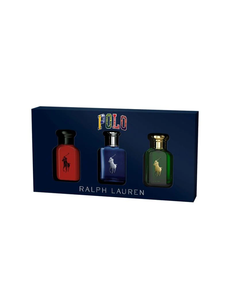 Ralph Lauren World Of Polo Discovery Set- 3x40ml Edt(red+blue+polo)