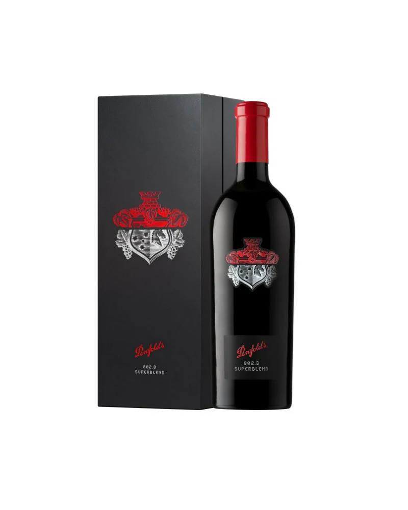 Penfolds Superblend 802.B Cabernet Shiraz Gift Box 2018 750Ml