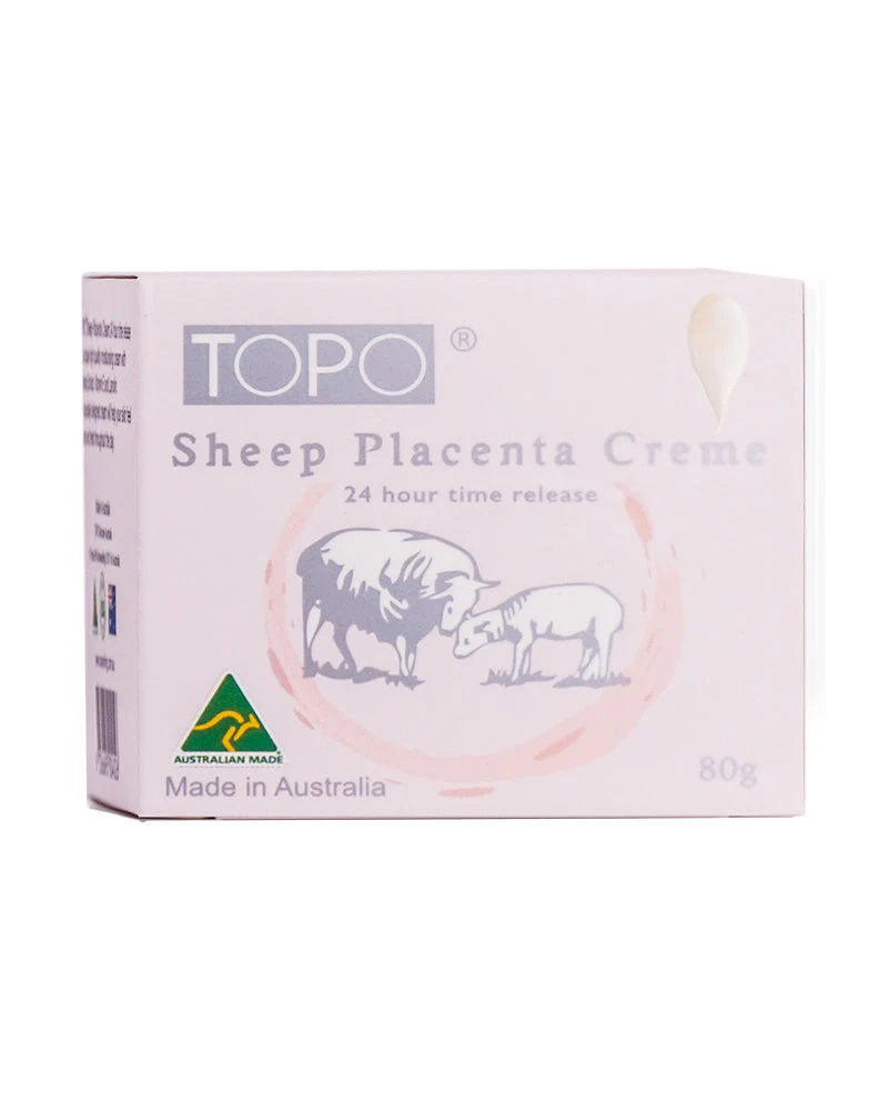 TOPO Sheep Placenta Moisturising Cream 24 Hour Time Release 80g - Image 2