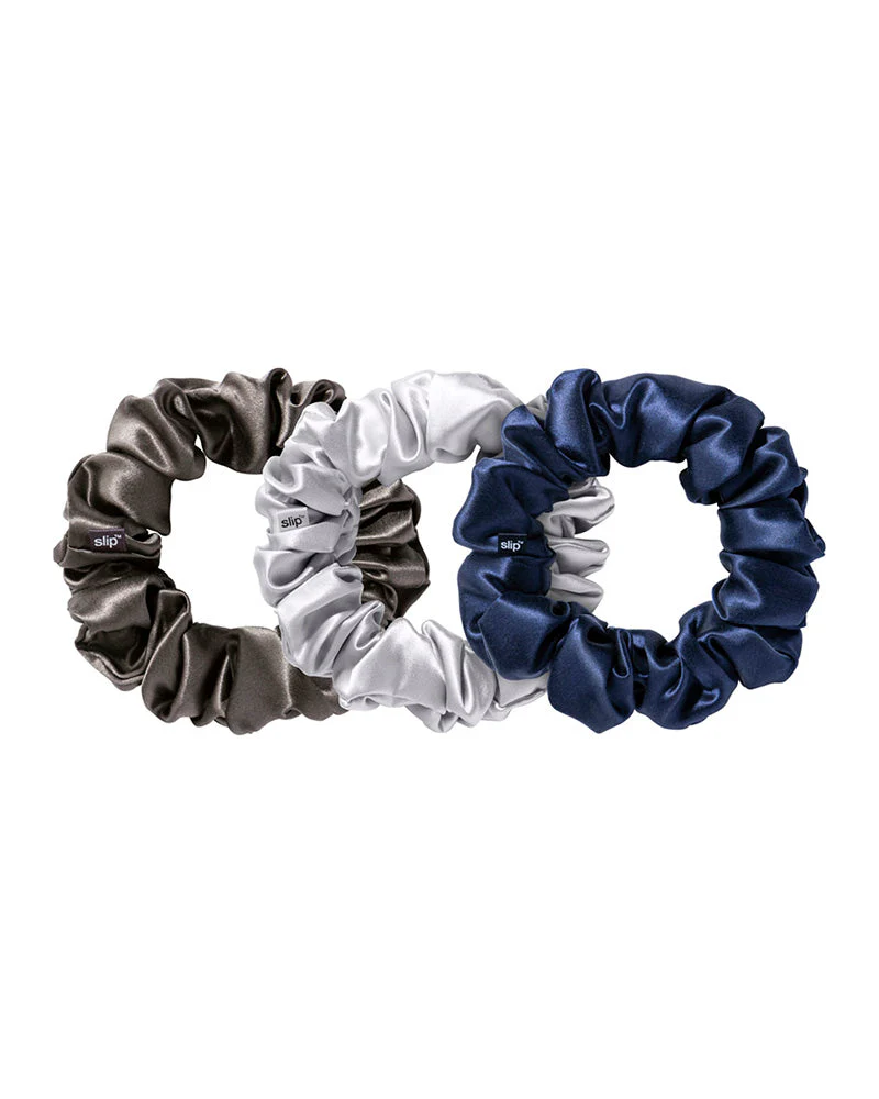 slip pure silk large scrunchies - midnight - Image 3