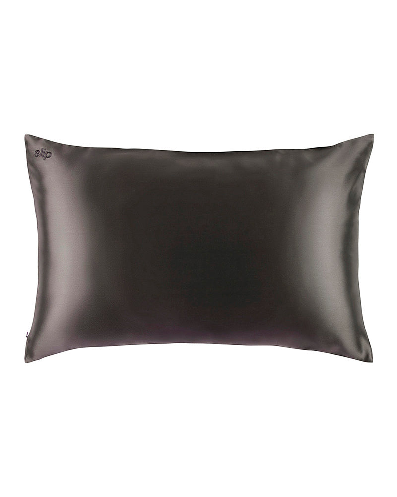 slip pure silk queen pillowcase - charcoal - Image 3