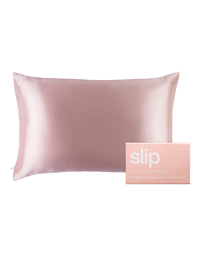slip pure silk queen pillowcase - pink - Image 2