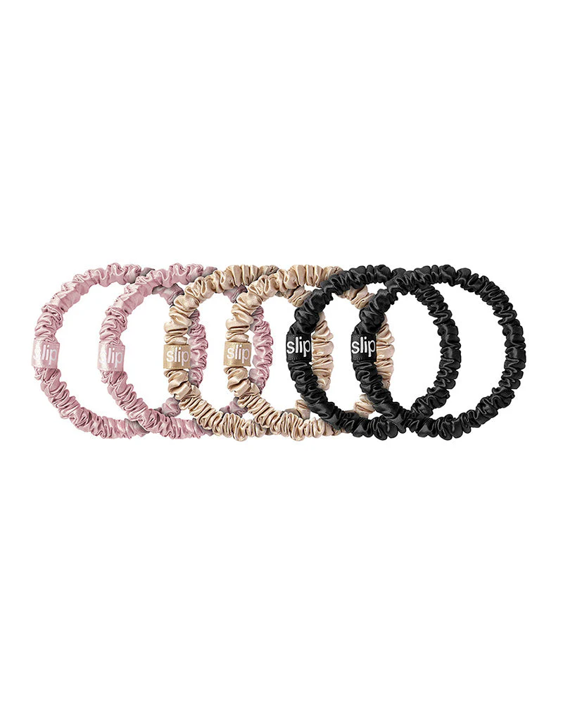 slip pure silk skinny scrunchies - multi - Image 2