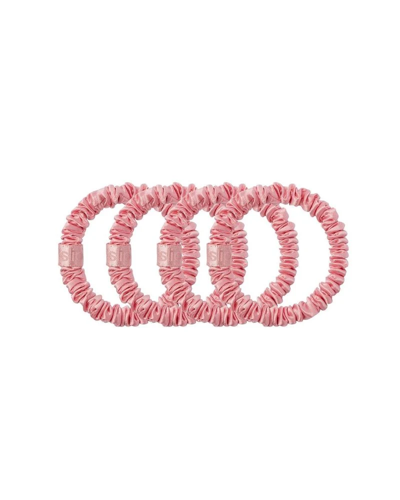 Slip Pure Silk Skinny Scrunchies - Rose - Image 2