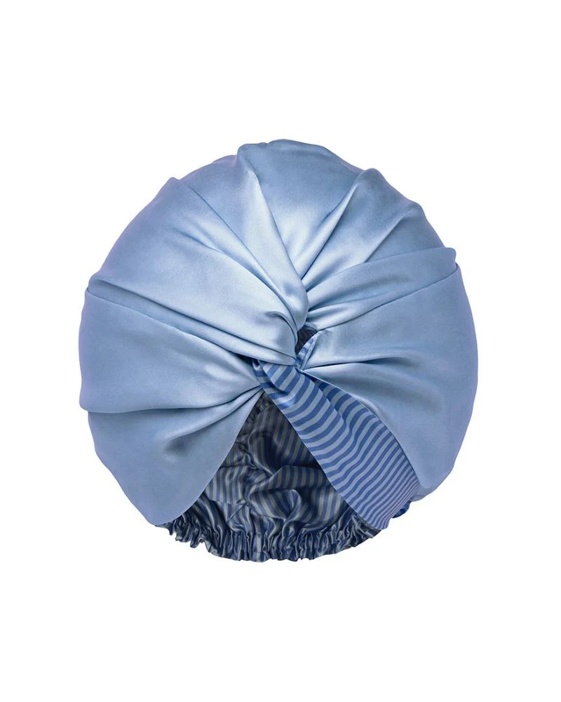 Slip Pure Silk Turban - Cornflower - Image 3