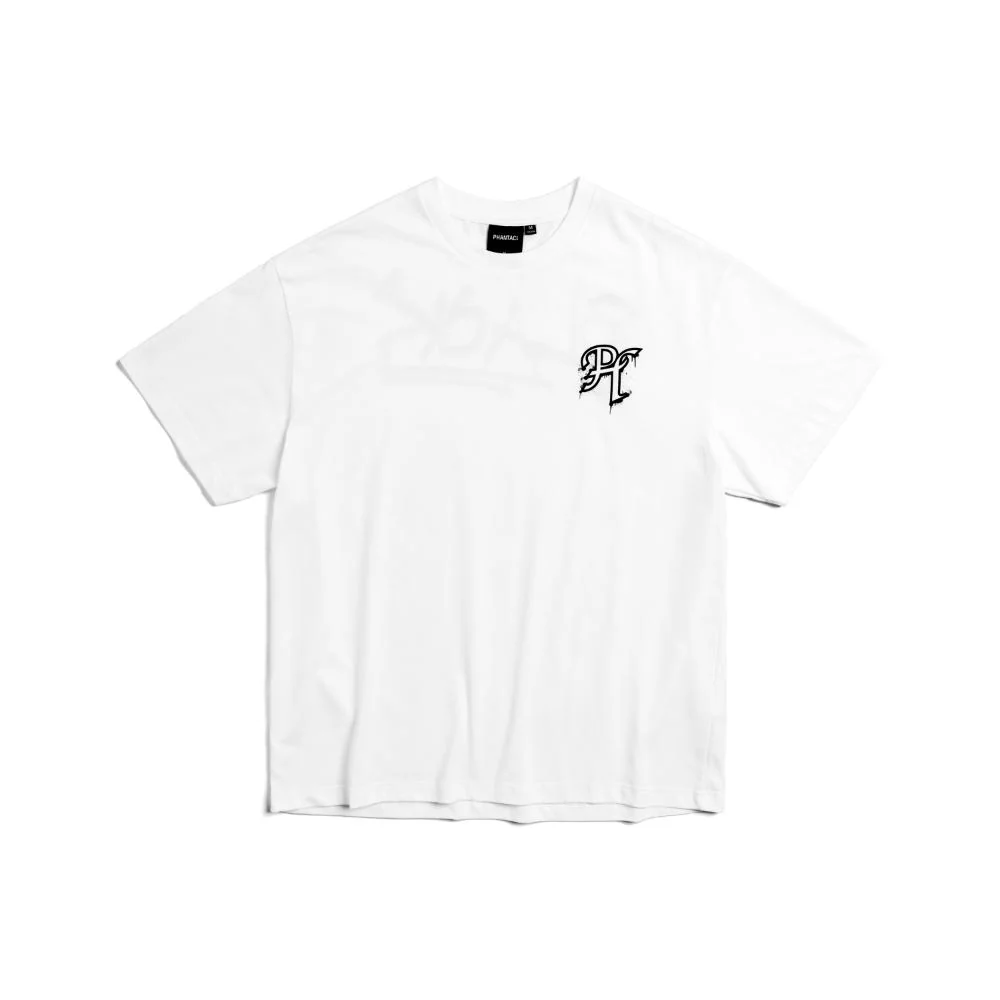 Phantaci White Street Graffiti Tee White Size L